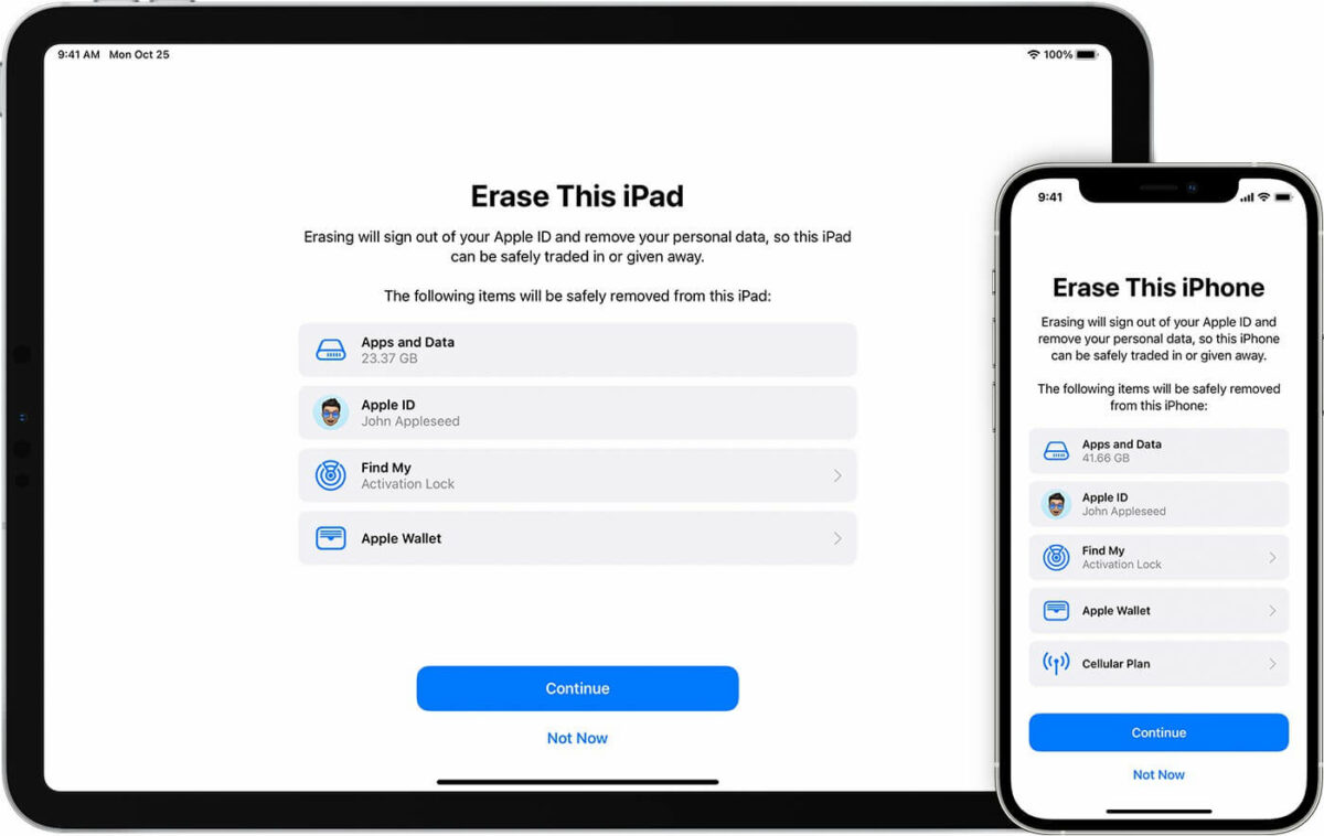 Removing an iCloud Account from an iPhone or iPad